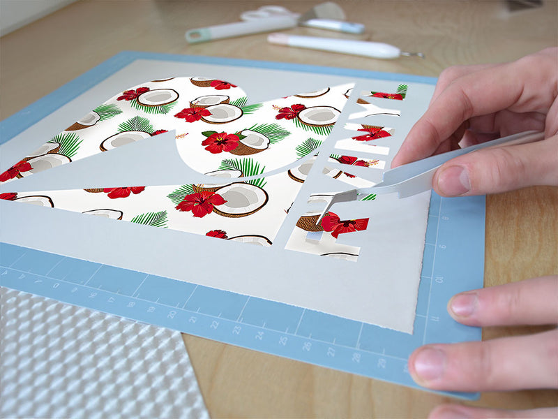 red hibiscus fruit Easy Weed Craft Vinyl
