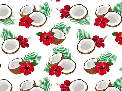 Red Hibiscus Fruit Vinyl Wrap Pattern~Rwraps Series 914 Digitally Printed Vinyl Wrap~0