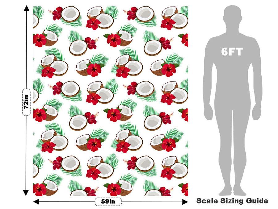 Red Hibiscus Fruit Vehicle Wrap Scale~Rwraps Series 914 Red Hibiscus Fruit Measurements~1