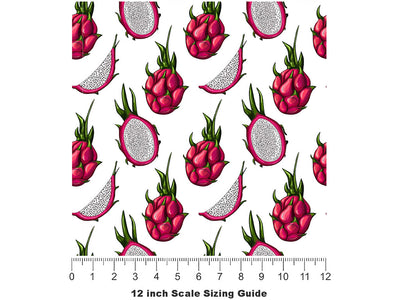 Red Jaina Fruit Vinyl Film Pattern Size 12 inch Scale~Rwraps Red Jaina Fruit Sizing Chart~2