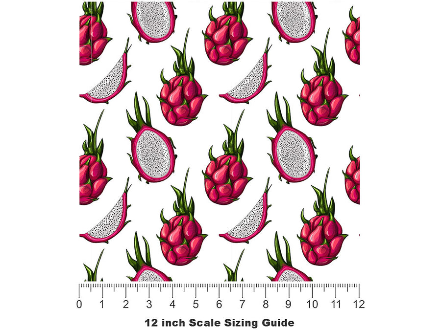 Red Jaina Fruit Vinyl Film Pattern Size 12 inch Scale~Rwraps Red Jaina Fruit Sizing Chart~2