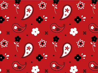 Red Kerchief Toy Room Vinyl Wrap Pattern~Rwraps Series 914 Digitally Printed Vinyl Wrap~0