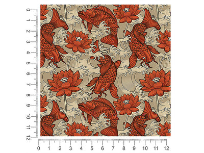 red koi salt water 1ft x 1ft Craft Sheets