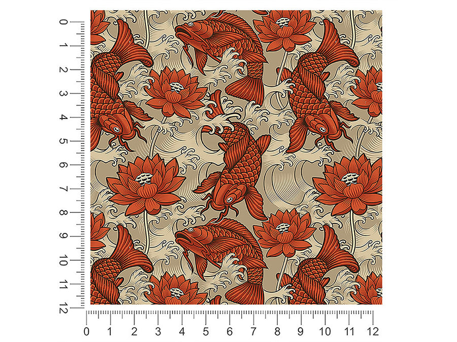 red koi salt water 1ft x 1ft Craft Sheets