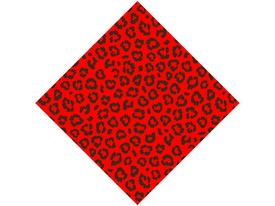 Red Leopard Vinyl Wrap Pattern