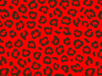 Red Leopard Vinyl Wrap Pattern~Rwraps Series 914 Digitally Printed Vinyl Wrap~0