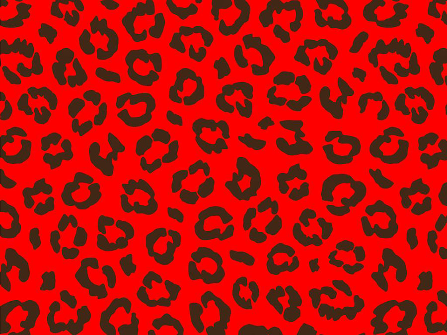 Red Leopard Vinyl Wrap Pattern~Rwraps Series 914 Digitally Printed Vinyl Wrap~0