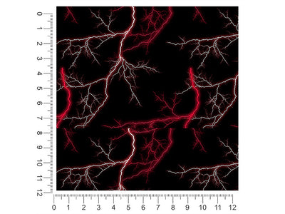 red lightning lightning 1ft x 1ft Craft Sheets