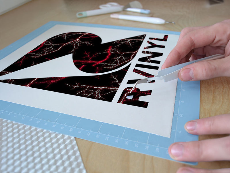 red lightning lightning Easy Weed Craft Vinyl