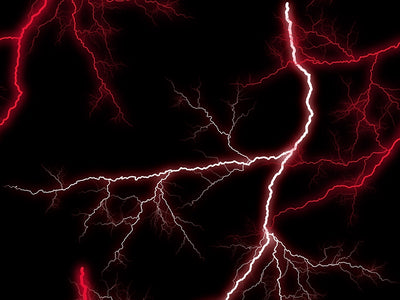 Red Lightning Vinyl Wrap Pattern~Rwraps Series 914 Digitally Printed Vinyl Wrap~0