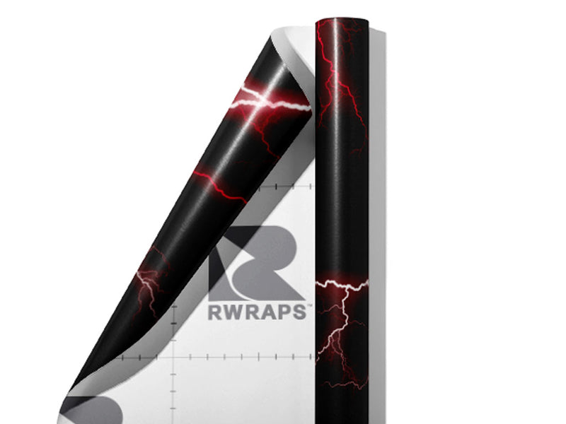 Red Lightning Wrap Film Sheets~Rwraps Series 914 Red Lightning Scrolled Sheet~5
