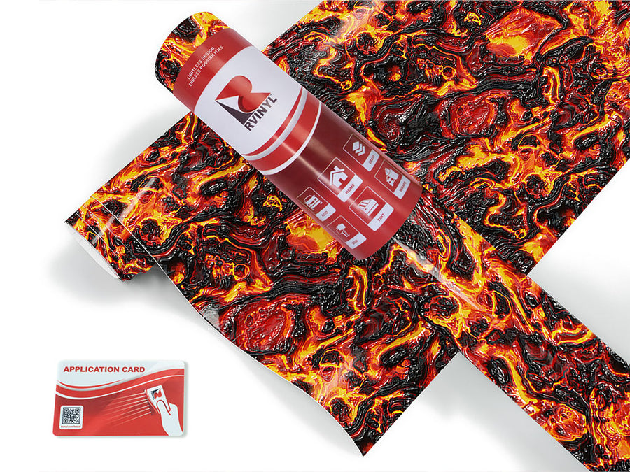 red liquid lava Craft Vinyl Roll
