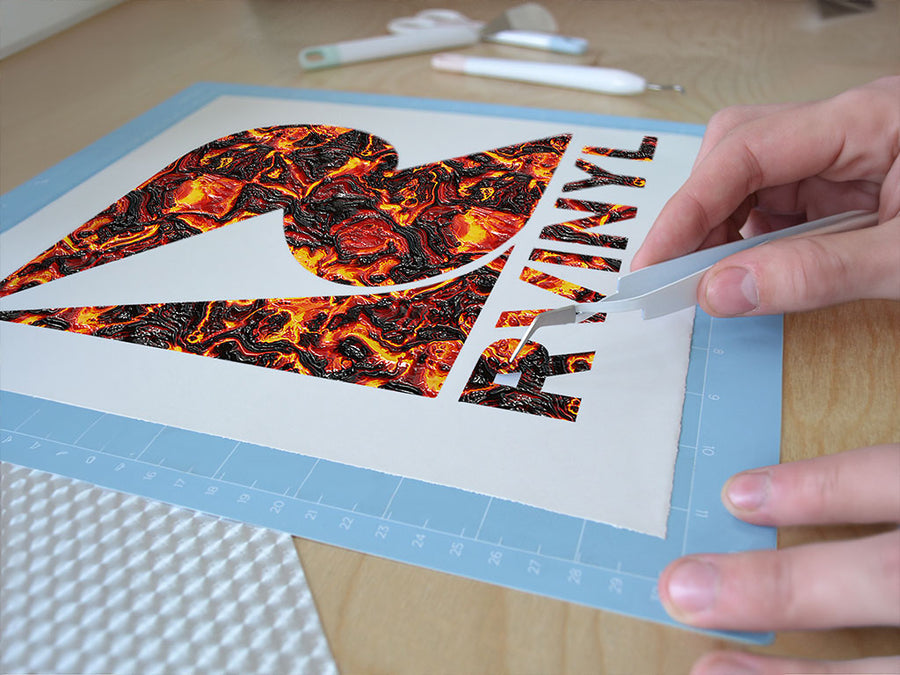 red liquid lava Easy Weed Craft Vinyl