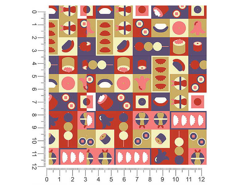 red meat japanese 1ft x 1ft Craft Sheets