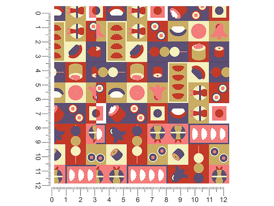red meat japanese 1ft x 1ft Craft Sheets