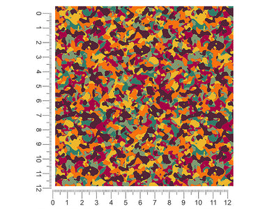 red napalm camouflage 1ft x 1ft Craft Sheets