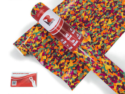 red napalm camouflage Craft Vinyl Roll