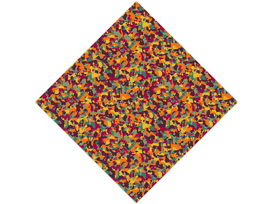 Red Camouflage Vinyl Wrap Pattern