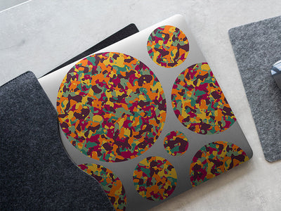 red napalm camouflage DIY Laptop Stickers