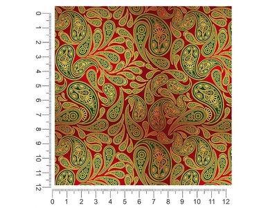 red ocean paisley 1ft x 1ft Craft Sheets