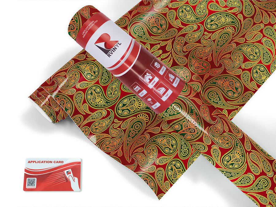 red ocean paisley Craft Vinyl Roll