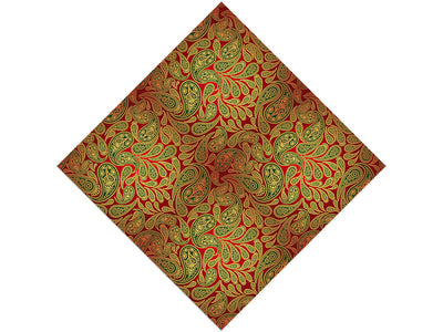Red Ocean Paisley Vinyl Wrap Pattern
