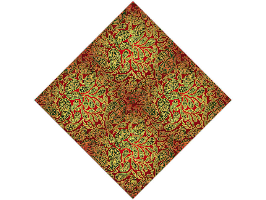 Red Ocean Paisley Vinyl Wrap Pattern