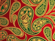 Red Ocean Paisley Vinyl Wrap Pattern~Rwraps Series 914 Digitally Printed Vinyl Wrap~0