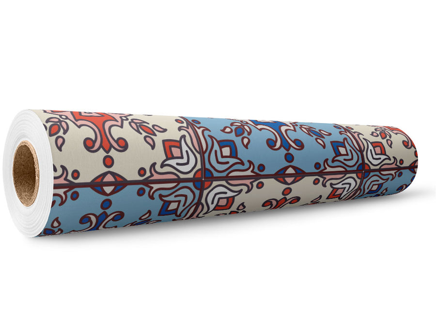 Red or Blue Tile Wrap Film Wholesale Roll~Rwraps Series 914 Digitally Printed Vinyl Roll~5