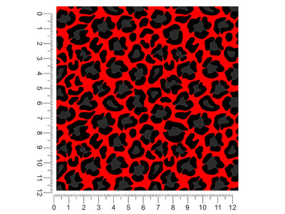 red panther animal print 1ft x 1ft Craft Sheets