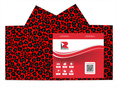 red panther animal print Craft Vinyl Sheet Pack