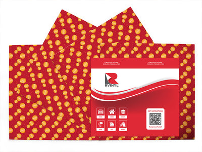 red prawn fruit Craft Vinyl Sheet Pack