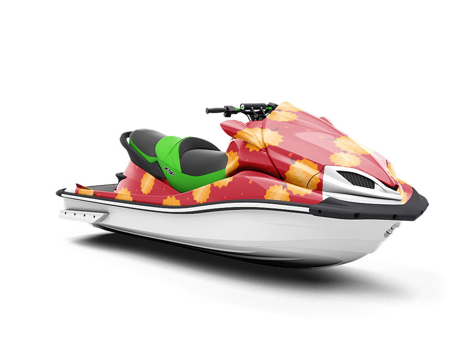 Red Prawn Fruit Jet Ski Vinyl Customized Wrap