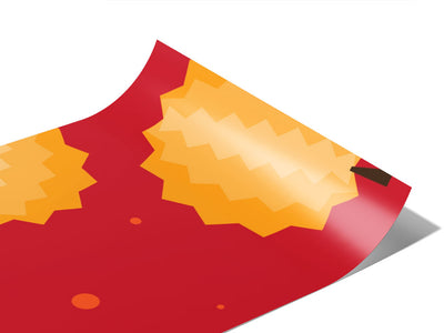 Red Prawn Fruit Vinyl Wraps~Rwraps Series 914 Digitally Printed Vinyl Wrap~0