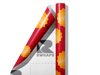 Red Prawn Fruit Wrap Film Sheets~Rwraps Series 914 Red Prawn Fruit Scrolled Sheet~3