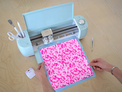 red purple pixel Cricut Compatible Vinyl
