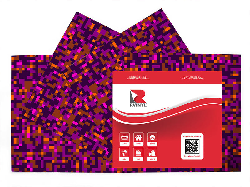 red red wine pixel Craft Vinyl Sheet Pack