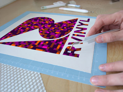 red red wine pixel Easy Weed Craft Vinyl