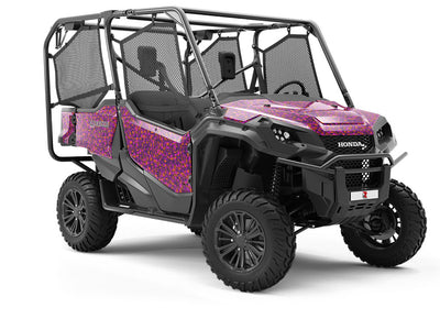Red Red Wine Pixel Utility Vehicle Vinyl Wrap