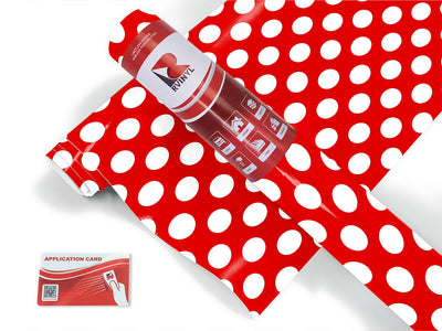 red scare polka dot Craft Vinyl Roll
