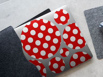 red scare polka dot DIY Laptop Stickers