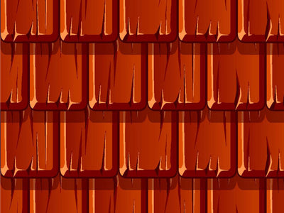 Red Shake Tile Vinyl Wrap Pattern~Rwraps Series 914 Digitally Printed Vinyl Wrap~0