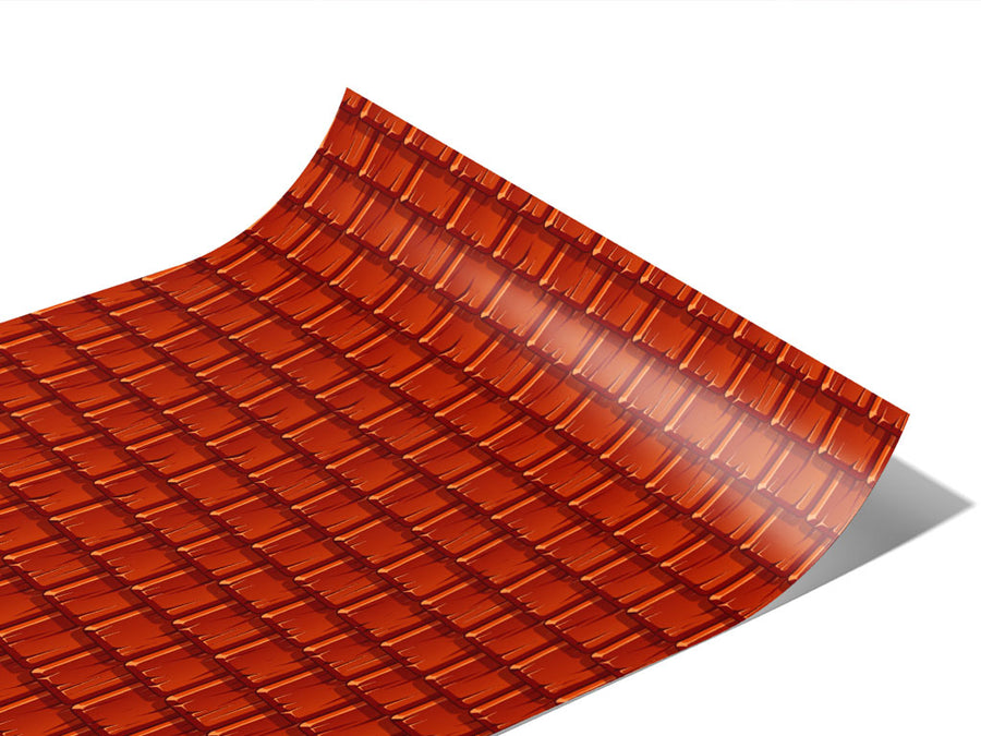 Red Shake Tile Vinyl Wraps~Rwraps Series 914 Digitally Printed Vinyl Wrap~1