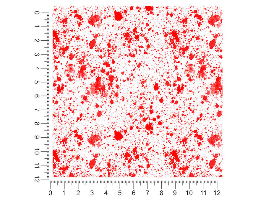 red smears paint splatter 1ft x 1ft Craft Sheets