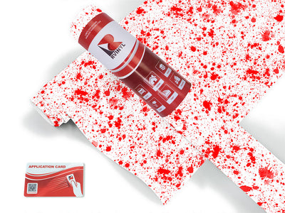 red smears paint splatter Craft Vinyl Roll