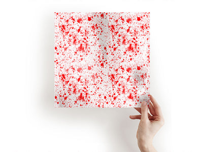 red smears paint splatter Craft Sheets