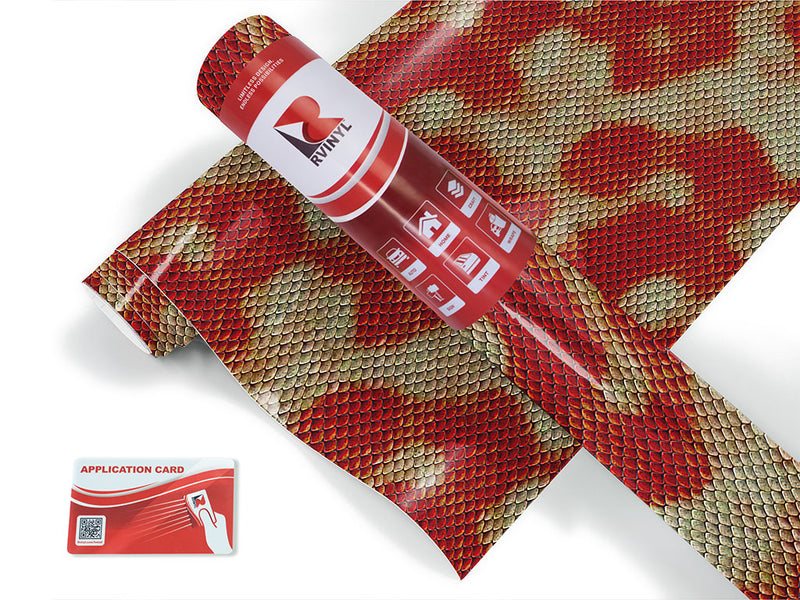 red snake animal print Craft Vinyl Roll