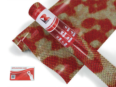 red snake animal print Craft Vinyl Roll