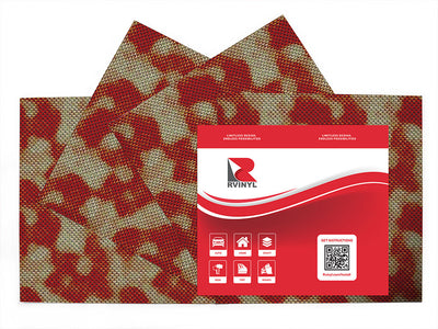 red snake animal print Craft Vinyl Sheet Pack