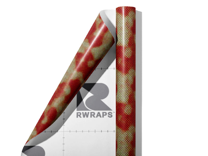 Red Snake Wrap Film Sheets~Rwraps Series 914 Red Snake Scrolled Sheet~5